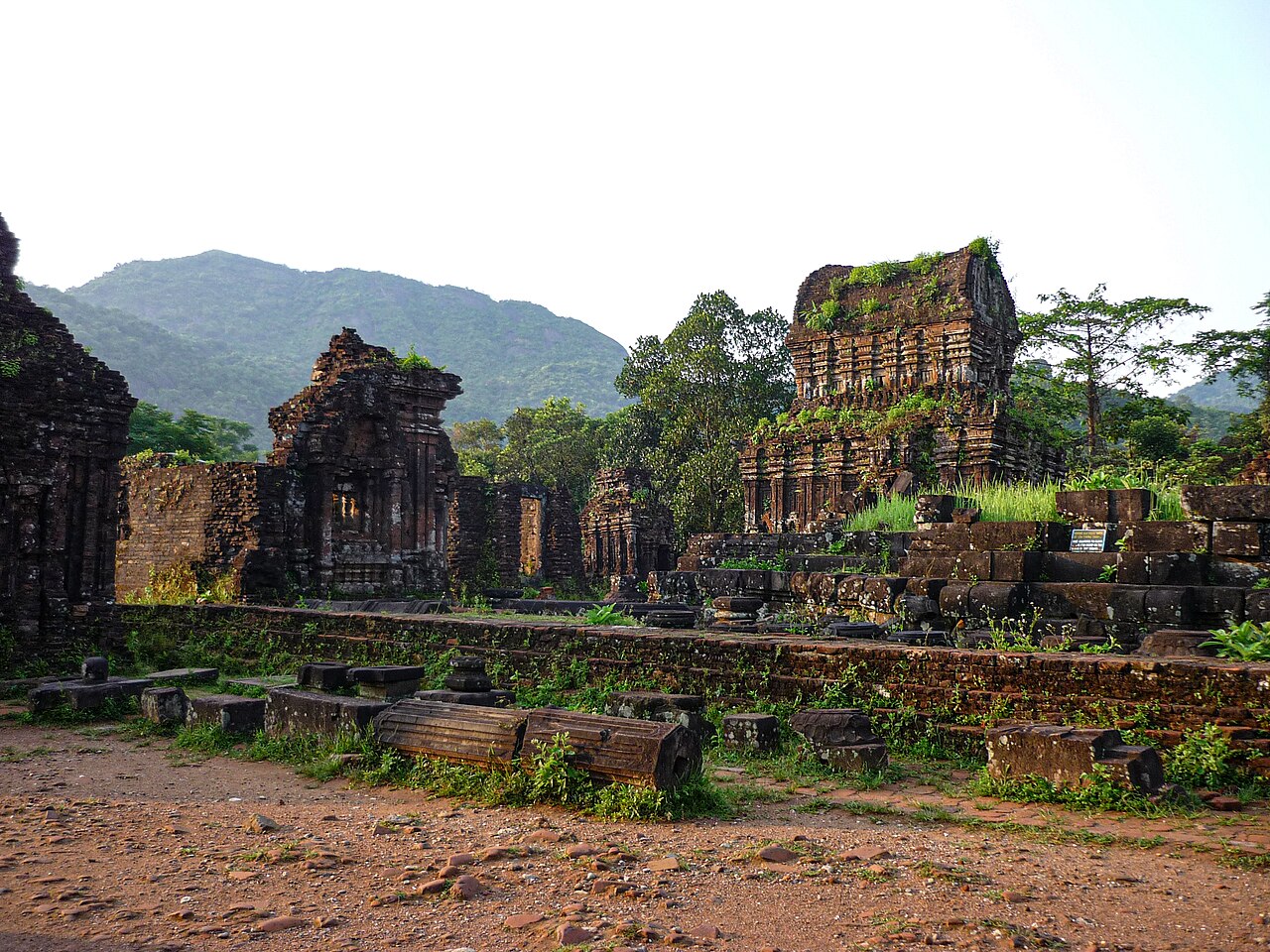 Temple towers at My Son Sanctuary in Quang Nam