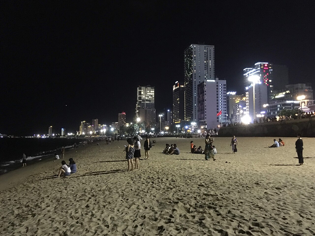 Beach and sea in Nha Trang, Vietnam