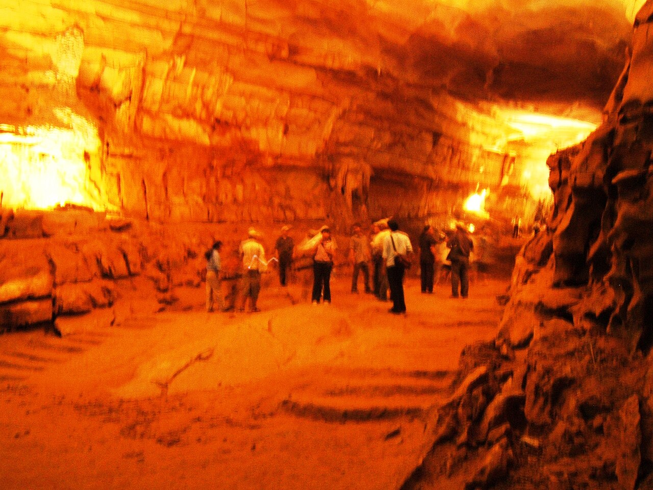 Cave interior at Phong Nha in Quang Binh